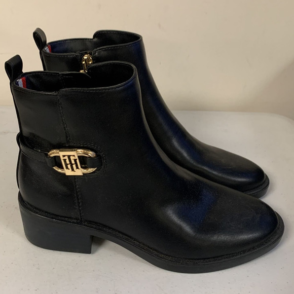 Tommy Hilfiger Women’s SIZE 6.5M Imiera Ankle Boots, Black - Picture 5 of 10